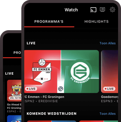 ESPN - Kijk Alle Eredivisie Wedstrijden Live!